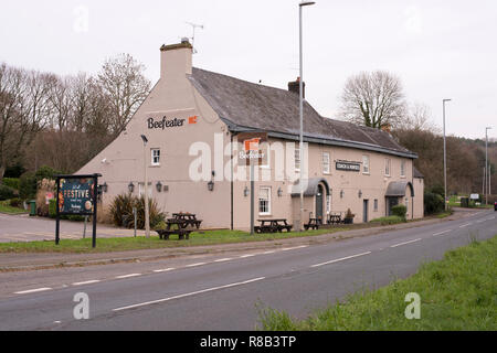 Die Kutsche und Pferde, Castleton, Gwent Nummer 3747 Stockfoto