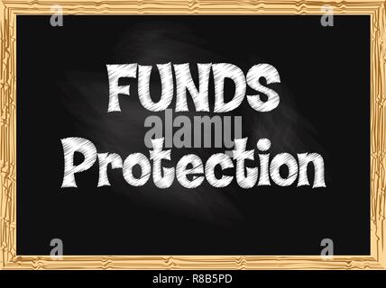 Fonds Schutz Blackboard business Datensatz Vector Illustration für Design Stock Vektor
