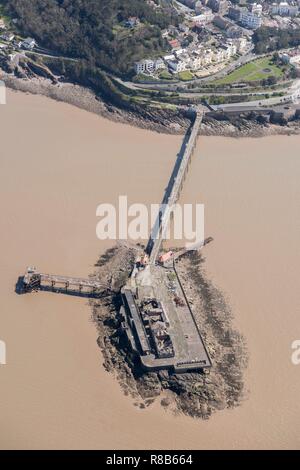 Der viktorianische Birnbeck Pier, Weston Super Mare, Somerset, 2018. Schöpfer: Historisches England Fotograf. Stockfoto