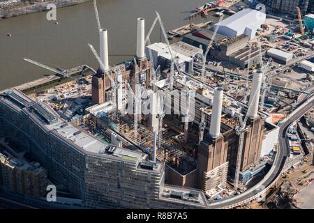 Renovierung von Battersea Power Station als Teil der Neun Elms Entwicklung, London, 2018. Schöpfer: Historisches England Fotograf. Stockfoto