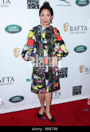 BEVERLY HILLS, Los Angeles, CA, USA - 15. SEPTEMBER: Sandra Oh bei der BAFTA-Los Angeles + BBC America TV Tea Party 2018 Im Beverly Hilton Hotel am 15. September stattfand, 2018 in Beverly Hills, Los Angeles, Kalifornien, Vereinigte Staaten. (Foto von Xavier Collin/Image Press Agency) Stockfoto