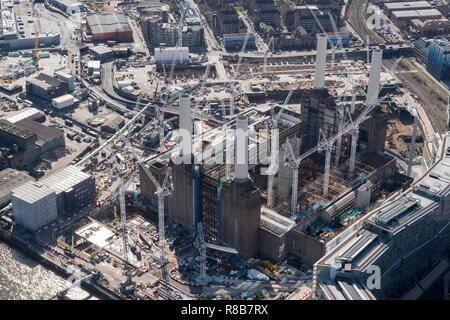 Renovierung von Battersea Power Station als Teil der Neun Elms Entwicklung, London, 2018. Schöpfer: Historisches England Fotograf. Stockfoto