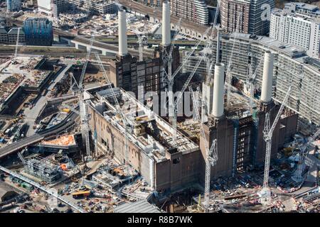 Renovierung von Battersea Power Station als Teil der Neun Elms Entwicklung, London, 2018. Schöpfer: Historisches England Fotograf. Stockfoto