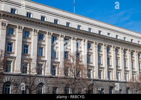 Bulgarien, Sofia, ehemaligen Kommunistischen Partei Haus, Büro Haus der Gebäude der Nationalversammlung Stockfoto