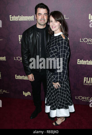 WEST HOLLYWOOD, Los Angeles, CA, USA - 15. SEPTEMBER: Ron Livingston, Rosemarie DeWitt am 2018 Entertainment Weekly Pre-Emmy Party im Sunset Tower Hotel am 15. September stattfand, 2018 in West Hollywood, Los Angeles, Kalifornien, Vereinigte Staaten. (Foto von Xavier Collin/Image Press Agency) Stockfoto