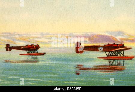 Heinkel HE 5 Wasserflugzeuge in die Suche nach Umberto Nobile, Nordpol, 1928, (1932) verwendet. Schöpfer: Unbekannt. Stockfoto