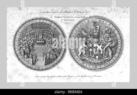 "Das große Siegel der gemeinsamen Reichtum von England", 1785. Schöpfer: Unbekannt. Stockfoto