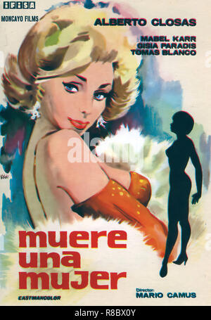 Original Film Titel: MUERE UNA MUJER. Englischer Titel: MUERE UNA MUJER. Jahr: 1965. Regie: MARIO CAMUS. Stockfoto