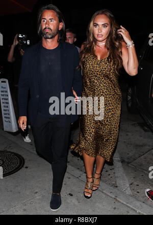 LOS ANGELES, Ca, USA - 29. August: Tamara Ecclestone und Ehemann Jay Rutland am 29. August zu sehen, 2018 in Los Angeles, Kalifornien, USA. (Foto durch Image Press Agency) Stockfoto