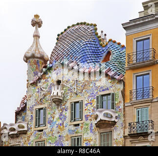 Casa Batllo in Barcelona. Spanien Stockfoto
