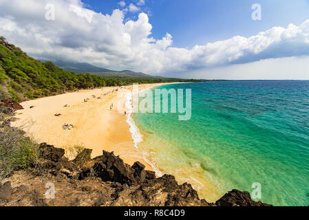 Große Strand auf Maui, Hawai'i Stockfoto