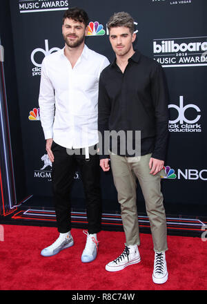 LAS VEGAS, NV, USA - 20. Mai: Alex Pall, Andrew Taggart, der Chainsmokers an der Billboard Music Awards 2018 im MGM Grand Garden Arena am 20. Mai statt, 2018 in Las Vegas, Nevada, USA. (Foto von Xavier Collin/Image Press Agency) Stockfoto