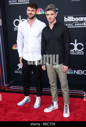 LAS VEGAS, NV, USA - 20. Mai: Alex Pall, Andrew Taggart, der Chainsmokers an der Billboard Music Awards 2018 im MGM Grand Garden Arena am 20. Mai statt, 2018 in Las Vegas, Nevada, USA. (Foto von Xavier Collin/Image Press Agency) Stockfoto