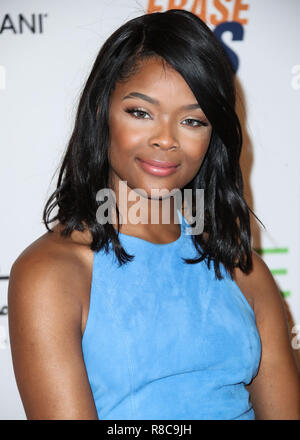 BEVERLY HILLS, Los Angeles, CA, USA - 20. April: Ajiona Alexus am 25. jährlichen Rennen zu löschen MS Gala im Beverly Hilton Hotel am 20. April statt, 2018 in Beverly Hills, Los Angeles, Kalifornien, Vereinigte Staaten. (Foto von Xavier Collin/Image Press Agency) Stockfoto