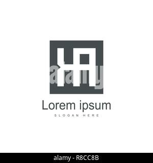 Anfangsbuchstaben KA Logo template Design. Minimalistische schreiben Logo vektor design Stock Vektor