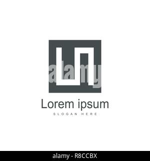 Initial LN Logo template Design. Minimalistische schreiben Logo vektor design Stock Vektor