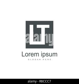 Initial LT Logo template Design. Minimalistische schreiben Logo vektor design Stock Vektor