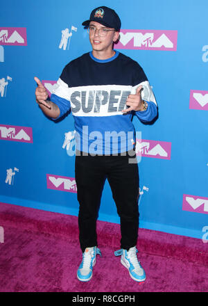 MANHATTAN, NEW YORK CITY, NY, USA - 20. August: Logik auf der 2018 MTV Video Music Awards in der Radio City Music Hall am August 20, 2018 in Manhattan, New York City, New York, United States. (Foto von Xavier Collin/Image Press Agency) Stockfoto