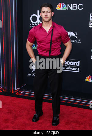 LAS VEGAS, NV, USA - 20. Mai: Nick Jonas an der Billboard Music Awards 2018 im MGM Grand Garden Arena am 20. Mai statt, 2018 in Las Vegas, Nevada, USA. (Foto von Xavier Collin/Image Press Agency) Stockfoto