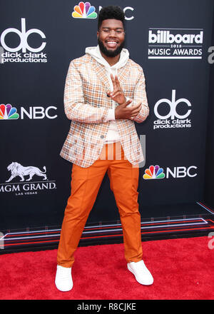 LAS VEGAS, NV, USA - 20. Mai: Khalid Khalid'Donnel Robinson an der Billboard Music Awards 2018 im MGM Grand Garden Arena am 20. Mai statt, 2018 in Las Vegas, Nevada, USA. (Foto von Xavier Collin/Image Press Agency) Stockfoto