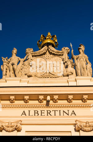 Die Albertina ist ein Museum in die Innere Stadt Wien, Österreich. Stockfoto