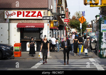 Das tägliche Leben in Williamsburg, New York, United States. Stockfoto