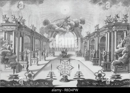 Feuerwerk anlässlich der Krönung von Kaiserin Katharina II. im September 1762 in Moskau, 176 Stockfoto