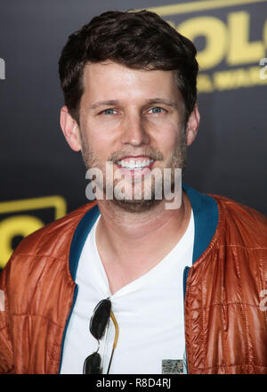 HOLLYWOOD, Los Angeles, CA, USA - 10. Mai: Jon Heder am Los Angeles Premiere von Disney Pictures und Lucasfilm's 'Solo: ein Star Wars Story' am El Capitan Theatre am 10. Mai 2018 in Hollywood, Los Angeles, Kalifornien, Vereinigte Staaten. (Foto von Xavier Collin/Image Press Agency) Stockfoto