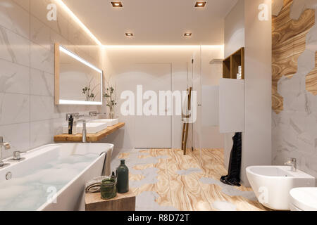 Bad Skandinavischer Stil - The Ikea Table Tops