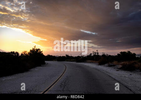 Fahrt am Morgen Stockfoto