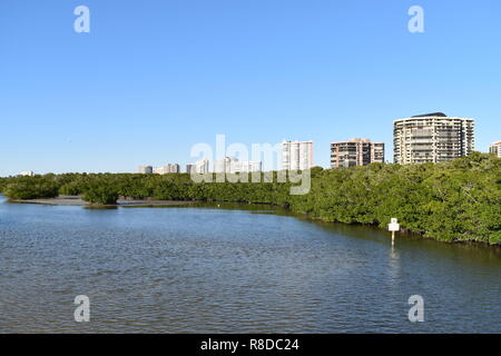 Aussicht vom Strand Stockfoto