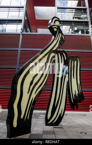 Moderne Erweiterung vom französischen Architekten Jean Nouvel, Museo Nacional Centro de Arte Reina Sofía, Madrid, Spanien Stockfoto