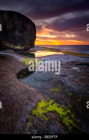 Sonnenuntergang Seascape Stockfoto