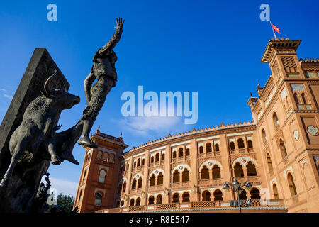 Monumentale Arenas von Las Ventas - Monumental Plaza de Toros de Las Ventas, Madrid, Spanien Stockfoto