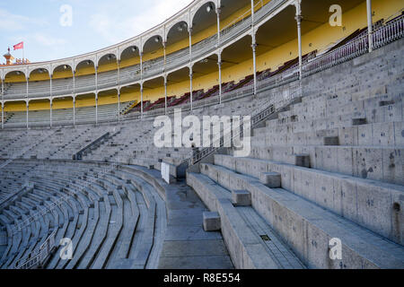 Monumentale Arenas von Las Ventas - Monumental Plaza de Toros de Las Ventas, Madrid, Spanien Stockfoto