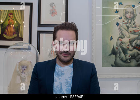 Eröffnung der Ausstellung 'Kuriositäten' von Benjamin Lacombe. Stockfoto