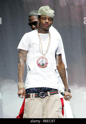 Soulja Boy führt in Konzert im BankAtlantic Center in Sunrise, Florida am 6. September 2009. Stockfoto