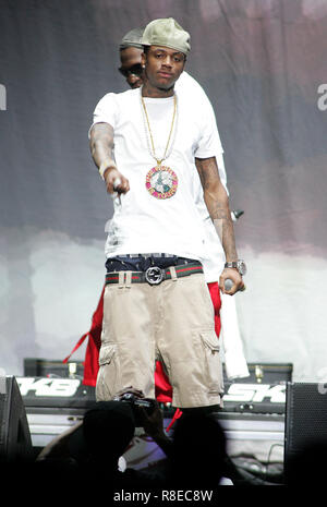 Soulja Boy führt in Konzert im BankAtlantic Center in Sunrise, Florida am 6. September 2009. Stockfoto