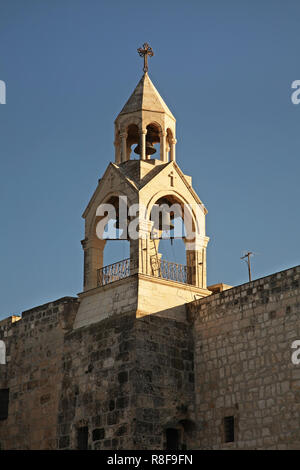 Die Geburtskirche in Bethlehem. Die palästinensischen Gebiete. Israel Stockfoto