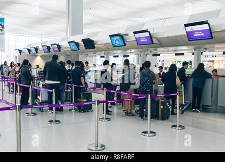 Hong Kong, April 7, 2019: Hong Kong International Airport Stockfoto