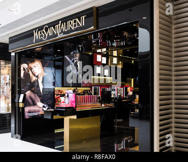 Hong Kong, April 7, 2019: Yves Saint Laurent Stores in Hong Kong Stockfoto