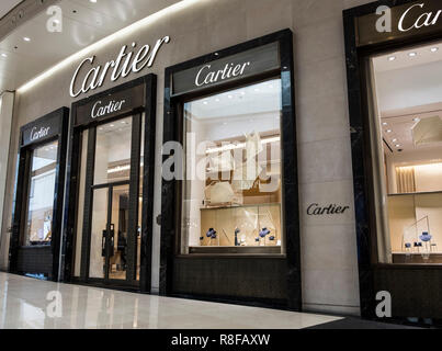 Hong Kong, April 7, 2019: Cartier Store in Hongkong Stockfoto