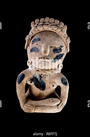 Pre Columbian Warroir rund 600-1000 AD. Stockfoto