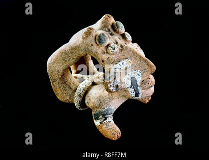 Pre Columbian Maya Acrobat gemacht um 600 AD. Stockfoto