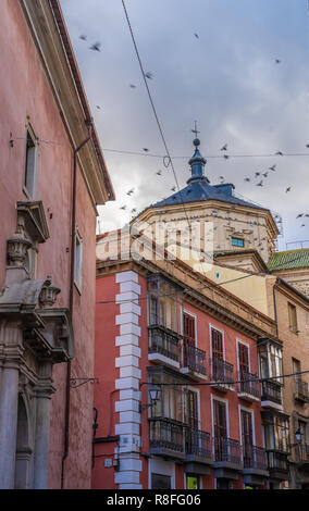 Das jüdische Viertel von Toledo, Kastilien-La Mancha, Spanien. In der die Juden im Mittelalter gelebt, obwohl sie nicht zu Liv verpflichtet waren, Nachbarschaft Stockfoto