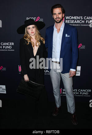 BEVERLY HILLS, Los Angeles, CA, USA - 27. Februar: Majandra Delfino, David Walton bei den Frauen Krebs des Forschungsfonds einen unvergesslichen Abend Benefiz-gala gehalten an der Beverly Wilshire Hotel am Februar 27, 2018 in Beverly Hills, Los Angeles, Kalifornien, Vereinigte Staaten. (Foto von Xavier Collin/Image Press Agency) Stockfoto