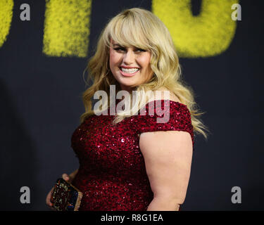 HOLLYWOOD, Los Angeles, CA, USA - Dezember 12: Rebel Wilson bei der Weltpremiere von Universal Pictures'' Pitch Perfekt 3' im Dolby Theater am Dezember 12, 2017 in Hollywood, Los Angeles, Kalifornien, Vereinigte Staaten. (Foto von Xavier Collin/Image Press Agency) Stockfoto