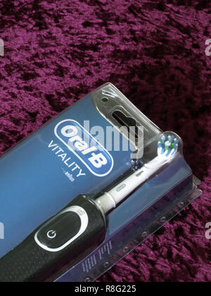 Oral-B Vitality Elektrische Zahnbürste Stockfoto