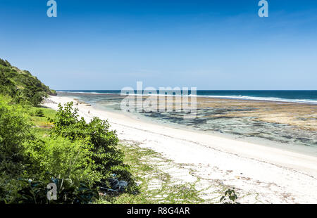 Luftaufnahme von Pantai Pandawa Strand auf der Insel Bali in Indonesien Stockfoto