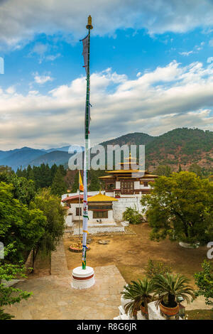 Gom Kora Kloster in der Nähe von Trashigang, Eastern Bhutan Stockfoto